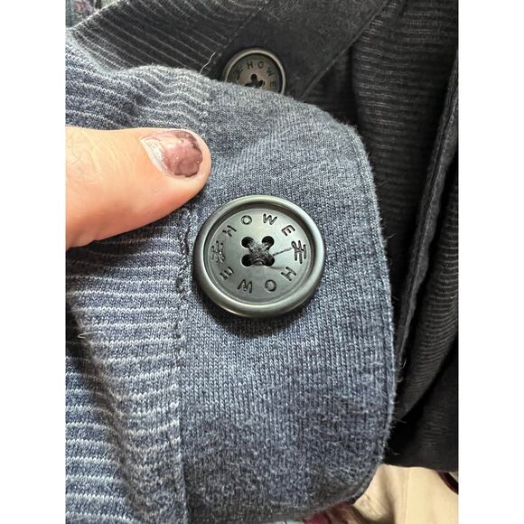 Men's Howe Blue Microstripe Button Front Cardigan Size Large - Picture 6 of 7